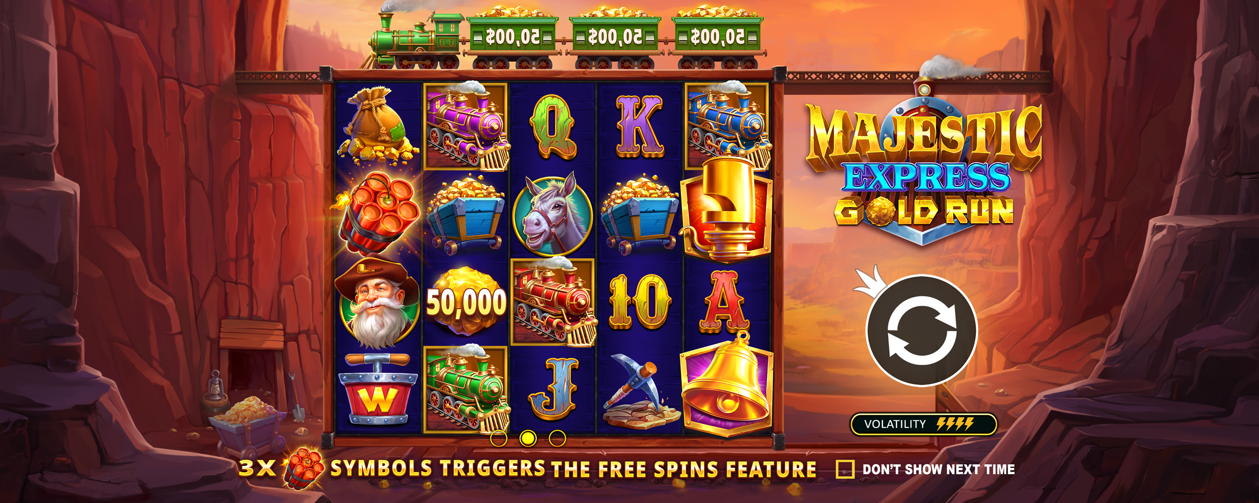 Majestic Express - Gold Run - screenshot with slot description 4